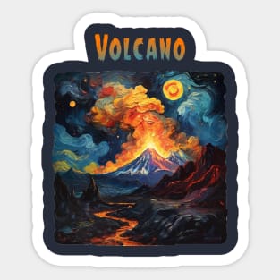 Volcano Sticker